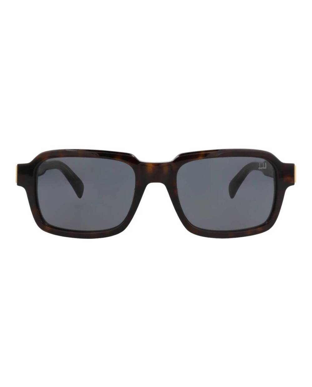 NEW DUNHILL men's square-frame recycled acetate sunglasses in amber
